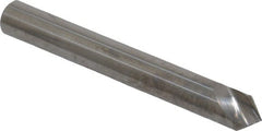 Hertel - 3/16" Head Diam, 3/16" Shank Diam, 1 Flute 82° Solid Carbide Countersink - USA Tool & Supply