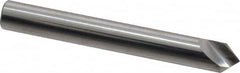 Hertel - 1/4" Head Diam, 1/4" Shank Diam, 1 Flute 82° Solid Carbide Countersink - USA Tool & Supply