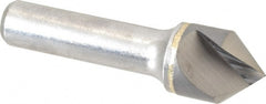 Hertel - 3/4" Head Diam, 1/2" Shank Diam, 1 Flute 82° Solid Carbide Countersink - USA Tool & Supply