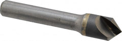 Hertel - 1/2" Head Diam, 3/8" Shank Diam, 1 Flute 90° Solid Carbide Countersink - USA Tool & Supply