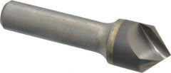 Hertel - 3/4" Head Diam, 1/2" Shank Diam, 1 Flute 90° Solid Carbide Countersink - USA Tool & Supply