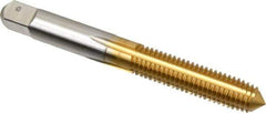 Hertel - M8x1.25 Metric Coarse D9 Thread Limit Plug Thread Forming Tap - High Speed Steel, TiN Finish, 2-23/32" OAL - Exact Industrial Supply