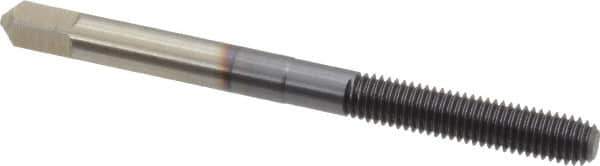 Hertel - M5x0.80 Metric Coarse D7 Thread Limit Bottoming Thread Forming Tap - High Speed Steel, TiCN Finish, 2-3/8" OAL - Exact Industrial Supply