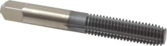 Hertel - M10x1.50 Metric Coarse D10 Thread Limit Bottoming Thread Forming Tap - High Speed Steel, TiCN Finish, 2-15/16" OAL - Exact Industrial Supply