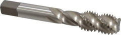 Hertel - 5/8-11 UNC 4 Flute 3B Bottoming Spiral Flute Tap - High Speed Steel, 3-13/16" OAL, Right Hand Flute, Right Hand Thread, H3 - Exact Industrial Supply