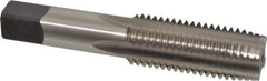 Hertel - 1-8 UNC 3B 4 Flute Bright Finish High Speed Steel Straight Flute Standard Hand Tap - Plug, Right Hand Thread, 5-1/8" OAL, H4 Limit - USA Tool & Supply