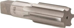 Hertel - 1-1/2 - 12 UNF 3B 6 Flute Bright Finish High Speed Steel Straight Flute Standard Hand Tap - Plug, Right Hand Thread, 6-3/8" OAL, H4 Limit - Exact Industrial Supply