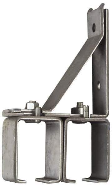 National Mfg. - 300 Lb Capacity, Galvanized, Double Splice Box Rail Bracket - 1-3/4" Long, 8-3/8" High, 4-1/2" Wide - USA Tool & Supply