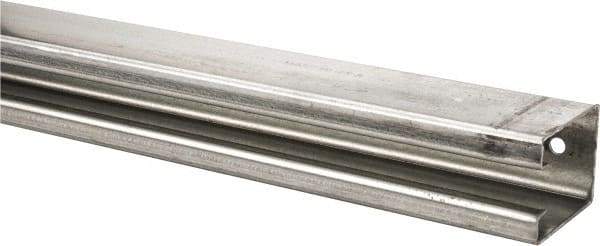 National Mfg. - 12 Ft Long, 450 Lb Capacity, Straight Boxrail - Galvanized, Series 5116 - USA Tool & Supply