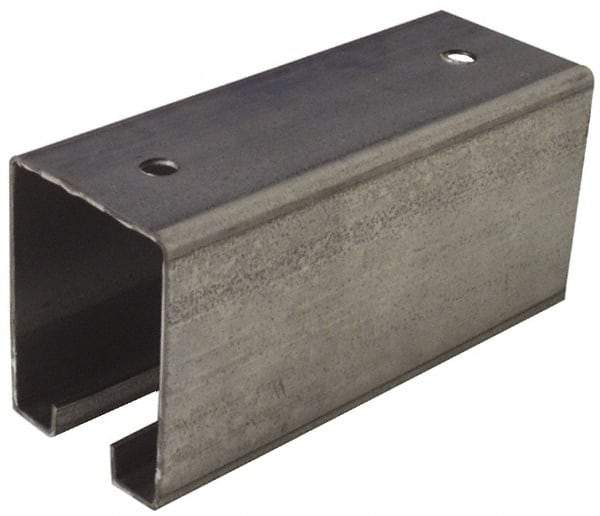 National Mfg. - 8 Ft Long, 450 Lb Capacity, Straight Boxrail - Galvanized, Series 5116 - USA Tool & Supply