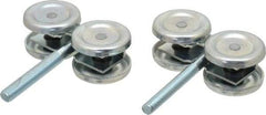 National Mfg. - 2 Piece, Zinc, Box Rail Hanger with Bolt - Use with Square Box Track - USA Tool & Supply