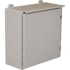 Wiegmann - NEMA 3R Fiberglass Standard Enclosure with Continuous Hinge Cover - USA Tool & Supply