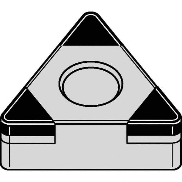 Kennametal - TNGA332 MT Grade KBH20 PCBN Turning Insert - Nano-Composite Finish, 60° Triangle, 3/8" Inscr Circle, 3/16" Thick, 1/32" Corner Radius - USA Tool & Supply