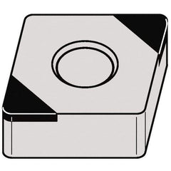 Kennametal - CNGA433 MT Grade KBH20 PCBN Turning Insert - Nano-Composite Finish, 80° Diamond, 1/2" Inscr Circle, 3/16" Thick, 3/64" Corner Radius - USA Tool & Supply