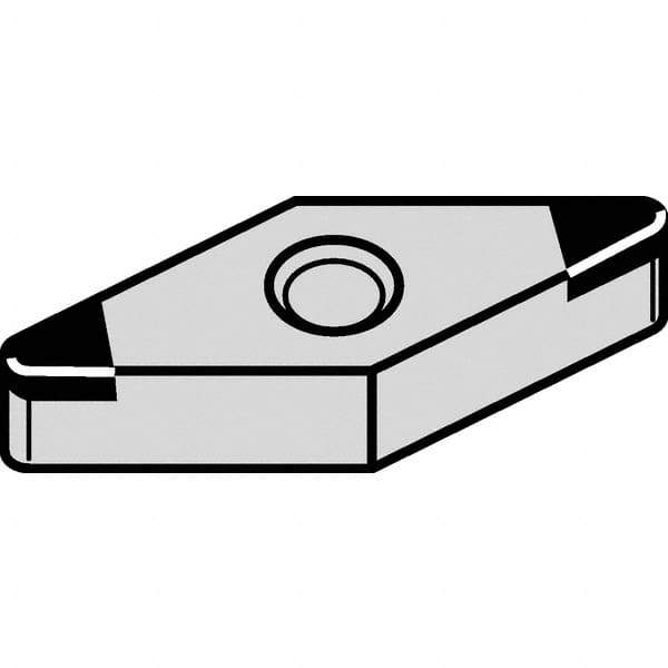 Kennametal - VNGA332 MT Grade KBH20 PCBN Turning Insert - Nano-Composite Finish, 35° Diamond, 3/8" Inscr Circle, 3/16" Thick, 1/32" Corner Radius - USA Tool & Supply