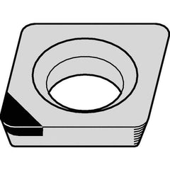 Kennametal - CDHB1.20.60.5 F Grade KD1425 Polycrystalline Diamond (PCD) Turning Insert - 80° Diamond, 5/32" Inscr Circle, 0.04 Thick, 0.0079" Corner Radius - USA Tool & Supply