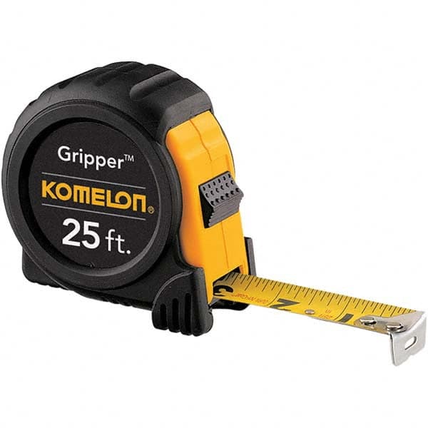 Komelon - 25' x 1" Yellow Blade Tape Measure - USA Tool & Supply