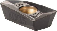 Kennametal - EP1008 Grade KCK15 Carbide Milling Insert - TiN/TiCN/Al2O3 Finish, 0.1476" Thick, 0.8mm Corner Radius - USA Tool & Supply