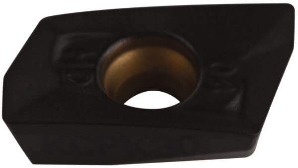 Kennametal - EP1004 HD Grade KCPK30 Carbide Milling Insert - TiN/TiCN/Al2O3 Finish, 0.148" Thick, 0.4mm Corner Radius - USA Tool & Supply