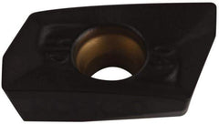 Kennametal - EP1004 HD Grade KCPK30 Carbide Milling Insert - TiN/TiCN/Al2O3 Finish, 0.148" Thick, 0.4mm Corner Radius - USA Tool & Supply