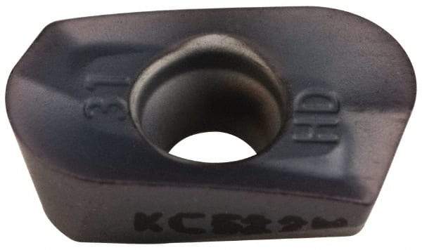 Kennametal - EP1031 HD Grade KC522M Carbide Milling Insert - TiAlN Finish, 0.148" Thick, 3.1mm Corner Radius - USA Tool & Supply