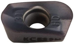 Kennametal - EP1031 HD Grade KC522M Carbide Milling Insert - TiAlN Finish, 0.148" Thick, 3.1mm Corner Radius - USA Tool & Supply