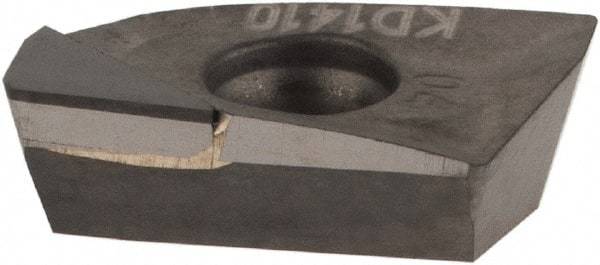 Kennametal - EC1004 Grade KD1410 PCD Milling Insert - Uncoated, 0.1476" Thick, 0.4mm Corner Radius - USA Tool & Supply