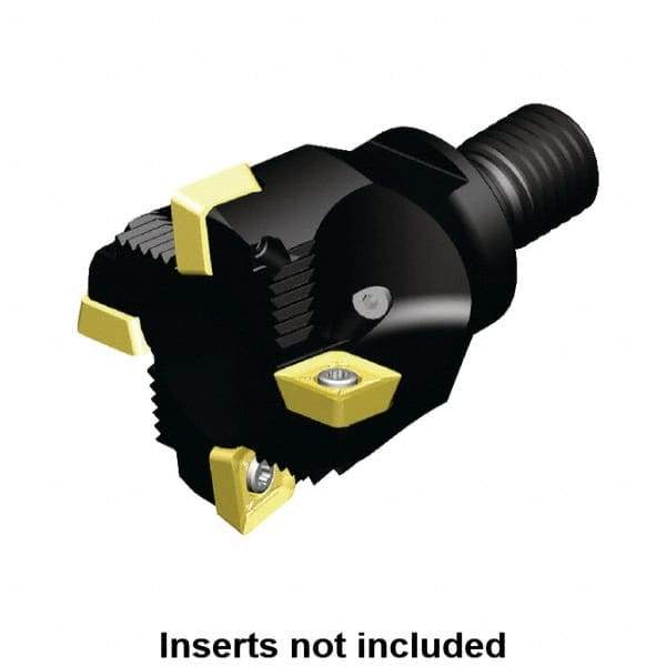 Kennametal - 1-1/4" Cut Diam, 0.433" Max Depth of Cut, Indexable Plunge End Mill - M16 Modular Connection, SD.T 43.. Insert Style, KTSZR Toolholder Style, Through Coolant - USA Tool & Supply