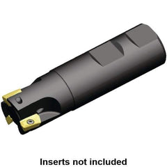 Kennametal - 32mm Cut Diam, 10mm Max Depth of Cut, 32mm Shank Diam, 101mm OAL, Indexable Square Shoulder End Mill - EC10.., EP10.. Inserts, Weldon Shank, 0° Lead Angle, Through Coolant - USA Tool & Supply