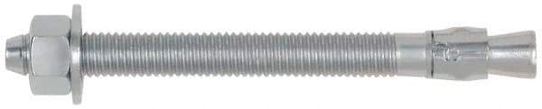 Powers Fasteners - 1/2" Diam, 1/2" Drill, 4-1/2" OAL, 3-3/8" Min Embedment Wedge Expansion Concrete Anchor - 316 Stainless Steel, Hex Nut Head, Hex Drive, 3-1/8" Thread Length - USA Tool & Supply