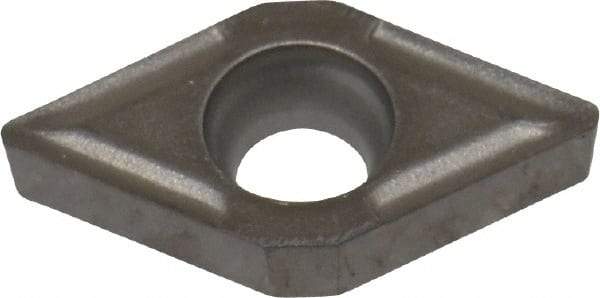 Kyocera - DCGT21.51 Grade TN60 Cermet Turning Insert - TiCN/NbC Finish, 55° Diamond, 1/4" Inscr Circle, 3/32" Thick, 1/64" Corner Radius - USA Tool & Supply
