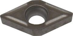 Kyocera - DCGT21.51 Grade TN60 Cermet Turning Insert - TiCN/NbC Finish, 55° Diamond, 1/4" Inscr Circle, 3/32" Thick, 1/64" Corner Radius - USA Tool & Supply