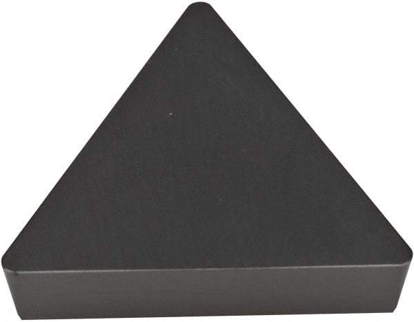Kyocera - TPG432 T00320 Grade A65 Ceramic Turning Insert - Al2O3/TiC Finish, 60° Triangle, 1/2" Inscr Circle, 3/16" Thick, 1/32" Corner Radius - USA Tool & Supply