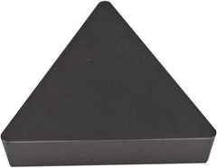 Kyocera - TPG432 T00320 Grade A65 Ceramic Turning Insert - Al2O3/TiC Finish, 60° Triangle, 1/2" Inscr Circle, 3/16" Thick, 1/32" Corner Radius - USA Tool & Supply