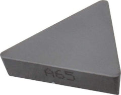 Kyocera - TPG322 T00825 Grade A65 Ceramic Turning Insert - Al2O3/TiC Finish, 60° Triangle, 3/8" Inscr Circle, 1/8" Thick, 1/32" Corner Radius - USA Tool & Supply