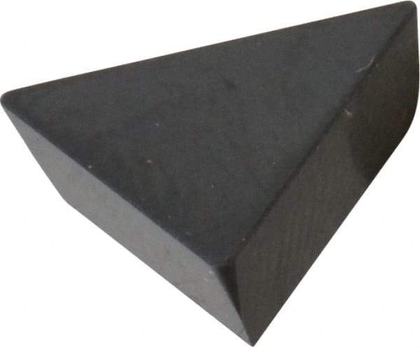 Kyocera - TPG221 T00320 Grade A65 Ceramic Turning Insert - Al2O3/TiC Finish, 60° Triangle, 1/4" Inscr Circle, 1/8" Thick, 1/64" Corner Radius - USA Tool & Supply