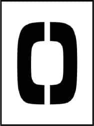 NMC - 0 to 9 Number Set Stencil - 24 Inch High x 24 Inch Wide Character x 0.06 Inch Thick, Polyethylene - USA Tool & Supply