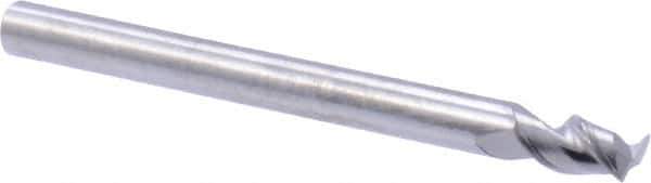 M.A. Ford - 5/32", 5/16" LOC, 5/32" Shank Diam, 2" OAL, 2 Flute, Solid Carbide Square End Mill - Single End, Uncoated, 37° Helix, Centercutting, Right Hand Cut, Right Hand Flute, Series 136 - USA Tool & Supply