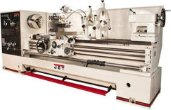 Jet - 26" Swing, 40" Between Centers, 230 Volt, Triple Phase Engine Lathe - 4MT Taper, 10 hp, 36 to 1,800 RPM, 4-1/8" Bore Diam - USA Tool & Supply