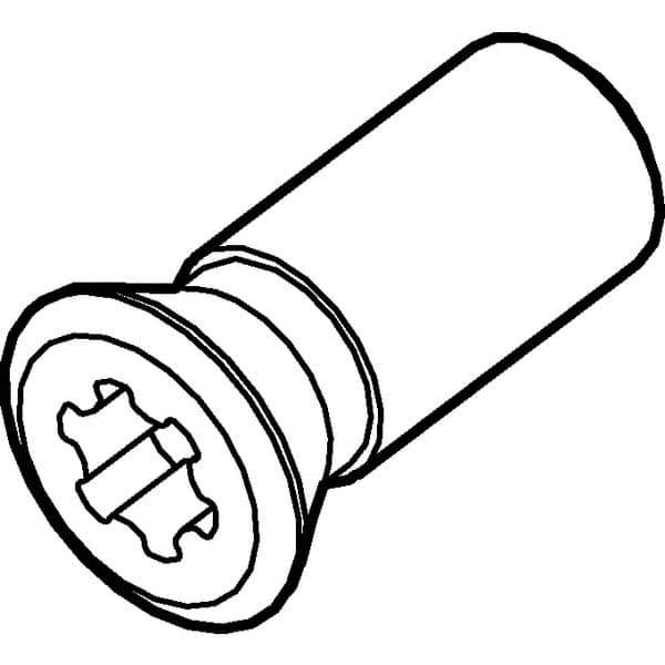 Kennametal - Torx Cap Screw for Indexable Milling Cutters - M2.5x0.45 Thread, For Use with Inserts - USA Tool & Supply