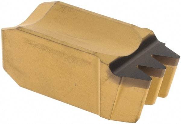 Iscar - 143563GPV Grade IC8250, 11.14mm Cutting Width Carbide Grooving Insert - 3.42mm Max Depth of Cut, Neutral, 0.45mm Corner Radius, TiCN/Al2O3/TiN Finish - USA Tool & Supply