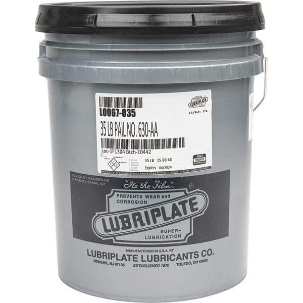Lubriplate - 35 Lb Pail Lithium High Temperature Grease - Off White, High/Low Temperature, 270°F Max Temp, NLGIG 1, - USA Tool & Supply