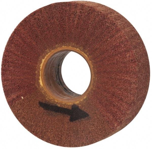 Brite Star - 6" Diam 220 Grit Aluminum Oxide Unmounted Flap Wheel - 2" Hole, 2" Wide, Density 7, Coated, Grade Very Fine, 3,400 Max RPM - USA Tool & Supply