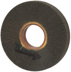 Brite Star - 6" Diam 220 Grit Silicon Carbide Unmounted Flap Wheel - 2" Hole, 1" Wide, Density 7, Coated, Grade Very Fine, 3,400 Max RPM - USA Tool & Supply