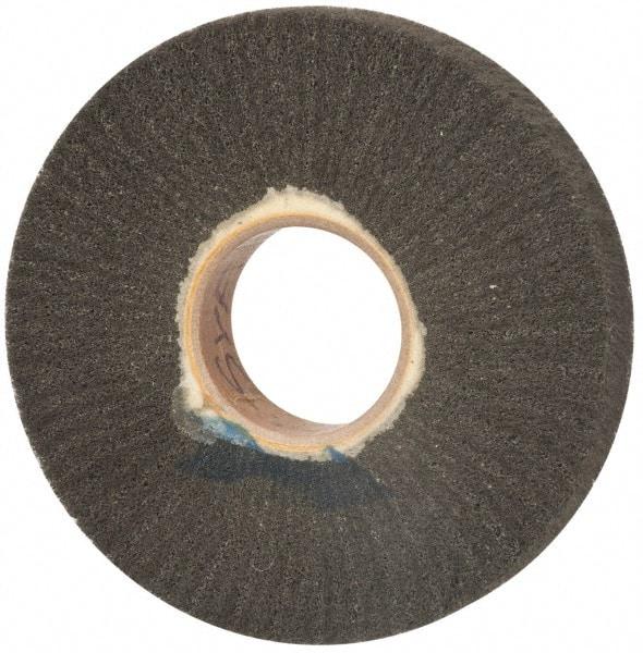 Brite Star - 6" Diam 220 Grit Silicon Carbide Unmounted Flap Wheel - 2" Hole, 1" Wide, Density 7, Coated, Grade Very Fine, 3,400 Max RPM - USA Tool & Supply