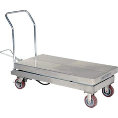 Vestil - 2,000 Lb Capacity Hydraulic Scissor Lift - 15" to 39" Lift Height, 47" Platform Length x 24" Platform Width - USA Tool & Supply