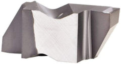 Kennametal - 3125NG K Grade KCU10, 3.18mm Cutting Width Carbide Grooving Insert - 0.15" Max Depth of Cut, Right Hand, 0.0075" Corner Radius, AlTiN Finish - USA Tool & Supply