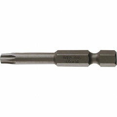 Wiha - T30 Power Bit - 1/4" Drive, 2" OAL - USA Tool & Supply