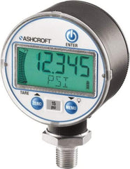 Ashcroft - 2-1/2" Dial, 1/4 Thread, 0-10,000 Scale Range, Pressure Gauge - Lower Connection Mount, Accurate to ±0.5% of Scale - USA Tool & Supply
