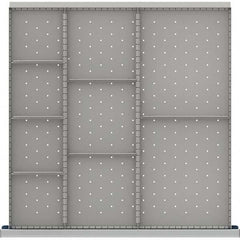 LISTA - 9-Compartment Drawer Divider Layout for 3.15" High Drawers - USA Tool & Supply